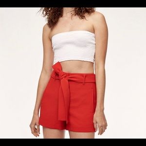 Wilfred tie front shorts!